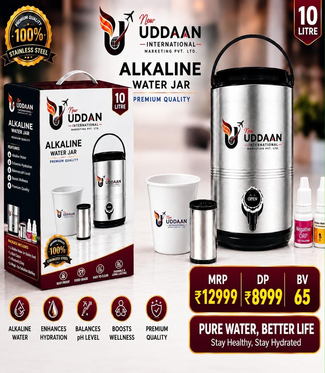 Buy 10 LTR ALKALINE JAR - Health Supplement & Wellness Product