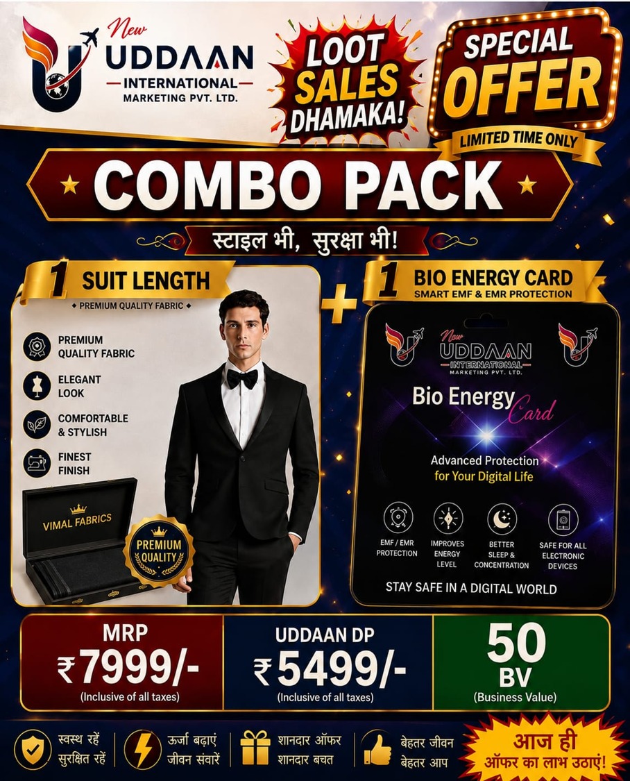 Buy 1 SUIT LENTH + 1 ENERGY CARD - Health Supplement & Wellness Product
