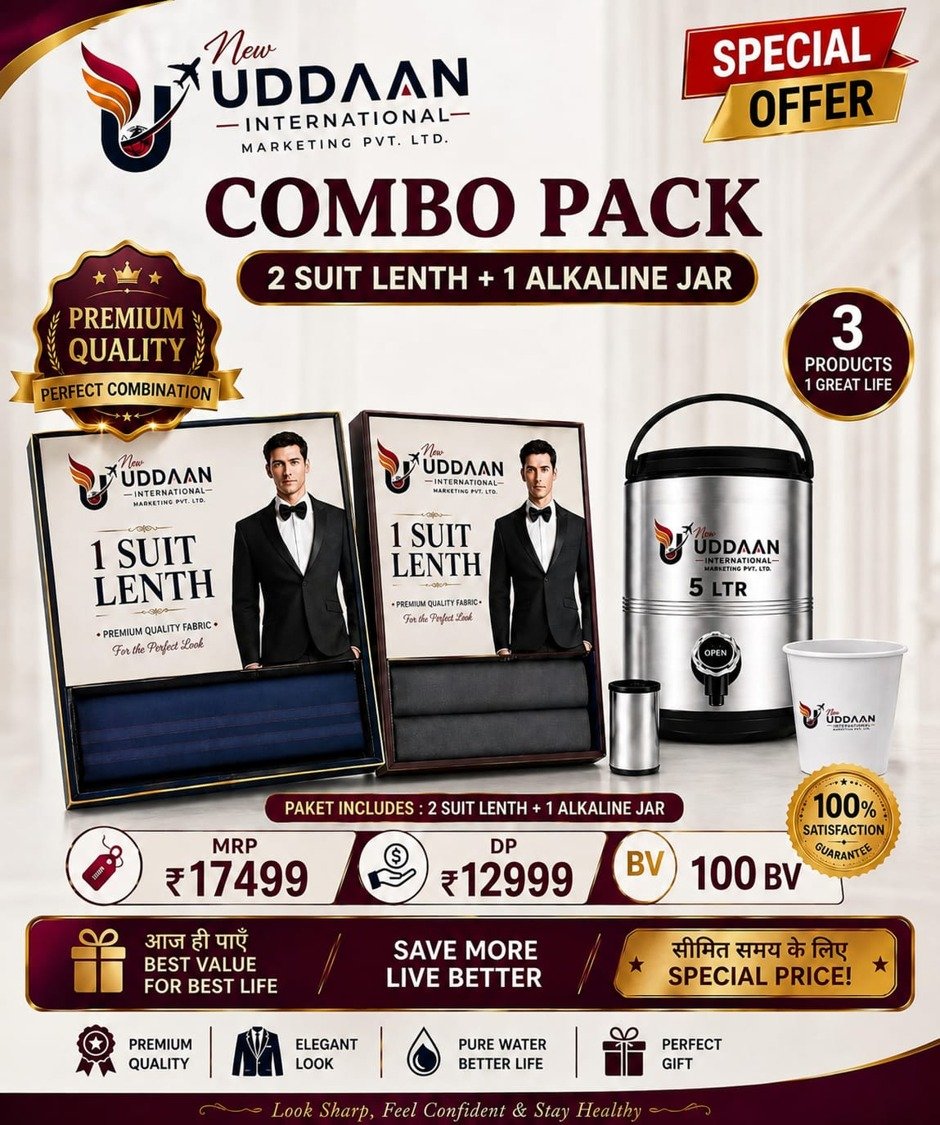 5 LTR ALKALINE JAR + 2 SUITLENTH CLASSIC