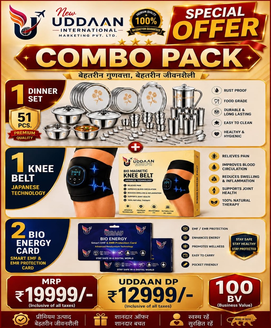 Buy 1 DINER SET + 1 KNEE BELT + 2 ENERGY CARD - Health Supplement & Wellness Product