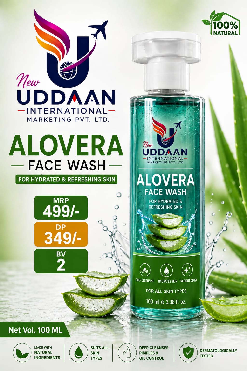 Buy ALOVERA FACE VASH Online - Herbal Wellness Product by New Uddan International